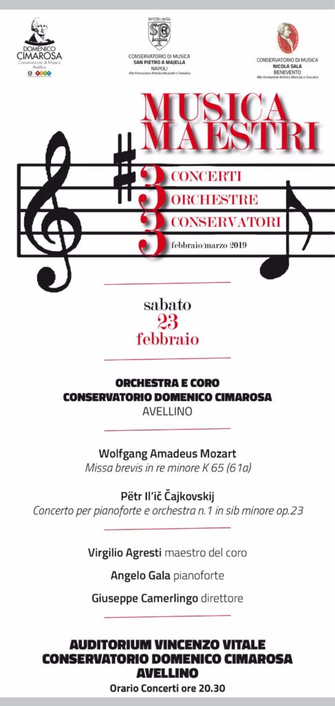 Concerto Inaugurale Conservatorio Avellino – Giuseppe Camerlingo